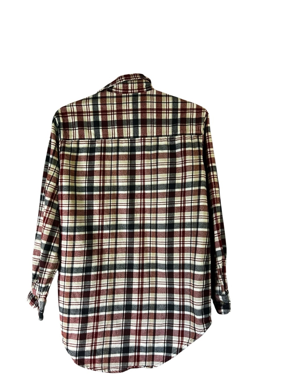 Wrangler Riggs Workwear Plaid Flannel Button Down Work Shirt Men’s Medium - Picture 6 of 14
